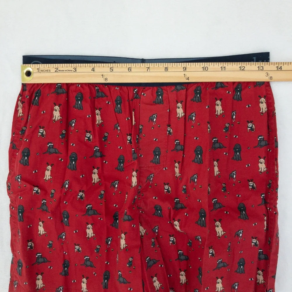 Vineyard Vines Classic Boxers Mens S Red‎ Holiday Dog Print Cotton Stretch New
